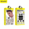 AWEI Bluetooth 5.0 T29 TWS slúchadlá + nabíjacia stanica čierna/čierna