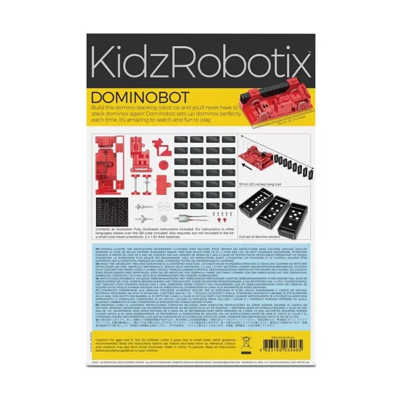 Vzdelávací zábavný robot 4M 4M-03446 pre deti od 8 rokov, na batérie, DIY stavebnica
