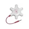 Belkin F8Z274BT - zelená - biela - 1x 3,5 mm - 5x 3,5 mm - samec - samica