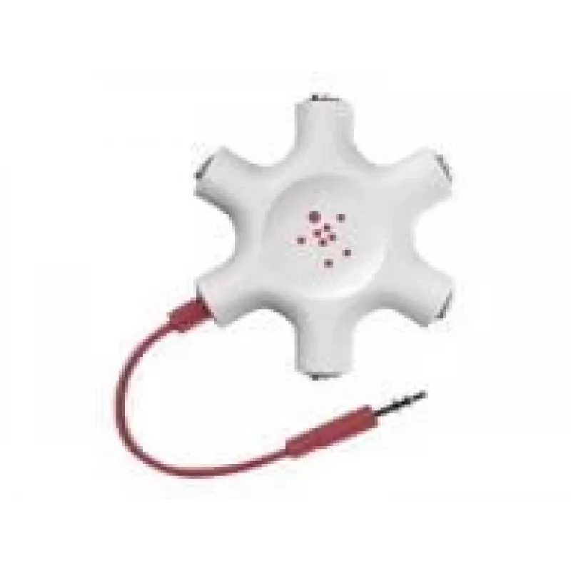 Belkin F8Z274BT - zelená - biela - 1x 3,5 mm - 5x 3,5 mm - samec - samica