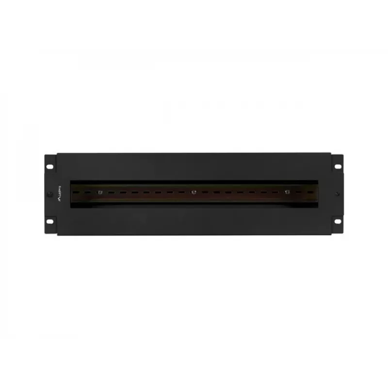 Lanberg AK-VDP103-B 19-palcový 3U rozvodný panel napätia s DIN lištou TS-35, čierny
