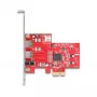 DeLOCK 90738 PCIe Firewire adaptér Interný IEEE 1394 červený