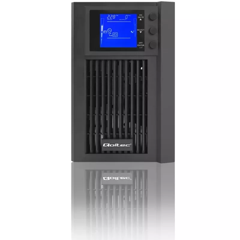Záložný zdroj QOLTEC 53981 On line 2kVA, kapacita 2000 VA
