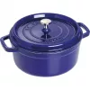 Staub 24 cm okrúhly liatinový kastról tmavomodrý