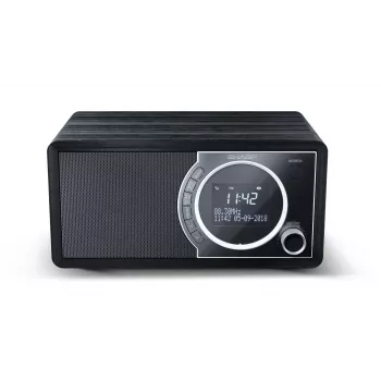 Sharp DR-450 digitálne rádio – čierna, osobné, digitálne, DAB, DAB+, FM, 87,5 – 108 MHz, 174,928 – 239,2 MHz, 3 W
