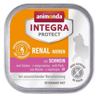 Mokré krmivo pre mačky animonda Integra Protect Mature bravčové bez obilnín 100 g — podpora obličiek, dospelé