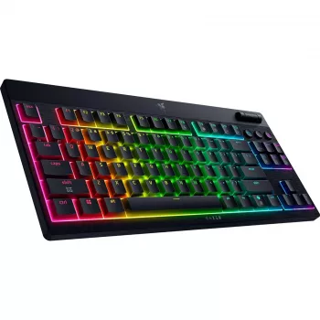 Razer | BlackWidow V4 Low-Profile Tenkeyless HyperSpeed | klávesnica | bezdrôtová | US | Bluetooth | čierna | žlté spínače