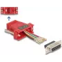 DeLOCK D-Sub 15 konektor samica na RJ45 konektor samica montážna sada červená VGA RJ-45