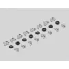 Delock - Rack zásuvka - čierna - 1U - 48,3 cm (19 palcov)