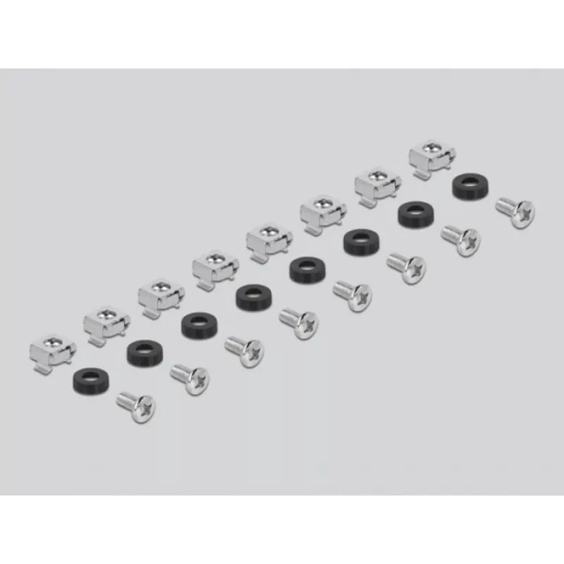 Delock - Rack zásuvka - čierna - 1U - 48,3 cm (19 palcov)