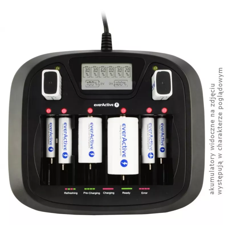 everActive NC-900U univerzálna nabíjačka batérií