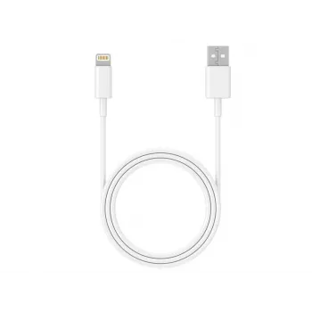 Kábel USB 2.0 iPhone AM-lightning 1m biely