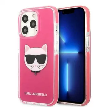 Karl Lagerfeld KLHCP13XTPECPI Iphone 13 Pro Max 6.7 tvrdé puzdro Fuchsia/FUSCHIA Choupette Head