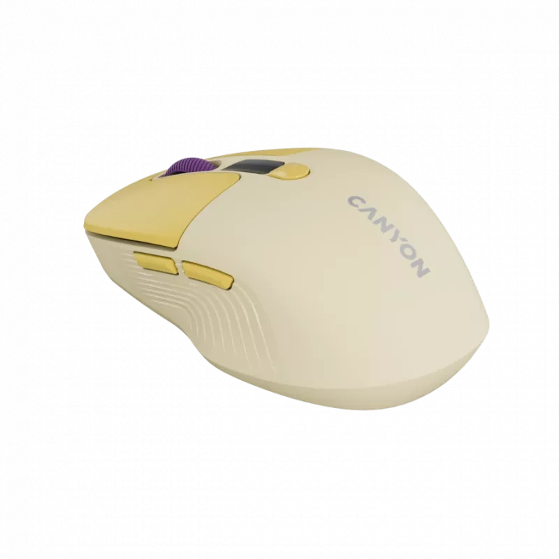 Canyon MW-26 – 2in1 bezdrôtová optická myš Bluetooth / 2,4 GHz – tichá – 6 tlačidiel – 800/1200