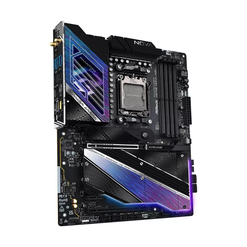 Základná doska ASRock X870 NOVA WIFI – AMD X870, socket AM5, ATX, 4× DIMM DDR5, 256 GB, Wi-Fi 7, 2,5 GbE