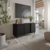 Cama VOLARE komoda 151 x 39 x 75 cm čierna