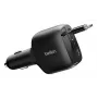 Belkin 75W 2-portový s vyťahovacím USB-C káblom do auta - kábel (CCC001HQBK)
