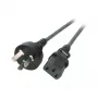 EFB-Elektronik napájací kábel China - C13 180°, čierny, 1,8 m, 3 x 0,75 mm² Výrobca: EFB Elektronik (EK492.1,8V2)