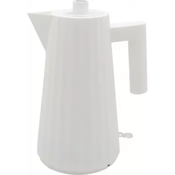 Alessi MDL06 W Plissé rýchlovarná kanvica biela, EU konektor (MDL06 W)