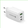 Napájacia nabíjačka everActive SQ-655Q 65W, 1×USB-A + 2×USB-C rýchle nabíjanie