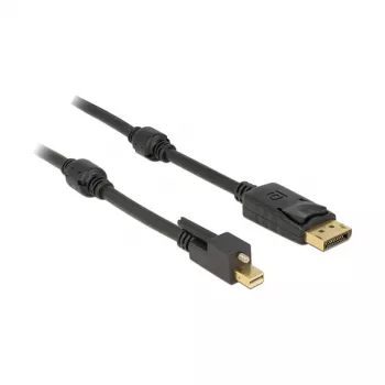 DisplayPort kábel DeLOCK 83722 Mini DisplayPort 2 m čierny
