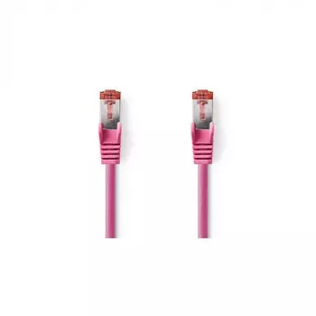 Nedis - sieťový kábel - RJ-45 (M) na RJ-45 (M) - 15,0 m - SFTP - CAT 6 - zalievaný, okrúhly - ružový (CCGP85221PK150)
