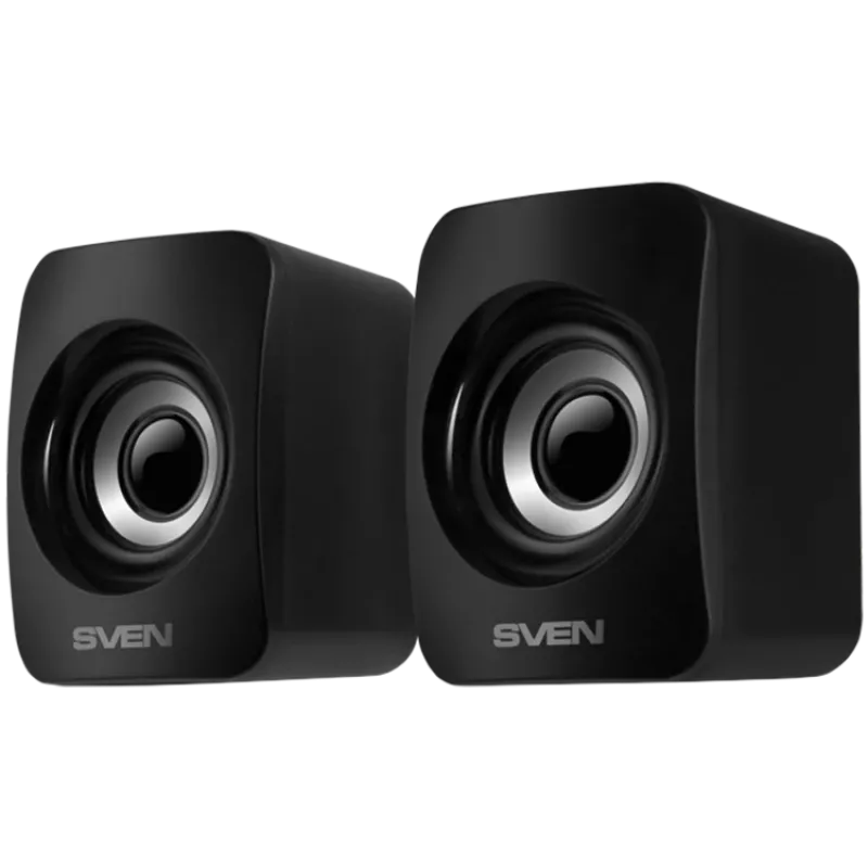 SVEN 130 USB napájané (2x3W); regulácia hlasitosti na zadnej strane
