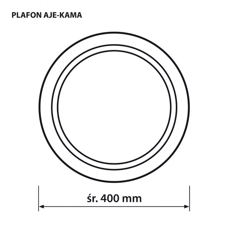 LED stropné svietidlo ActiveJet AJE-KAMA 24W okrúhle 4000K 2580 lm IP20 40 cm