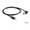 USB kábel DeLOCK 85558 USB 2.0 1 m USB A USB B čierny