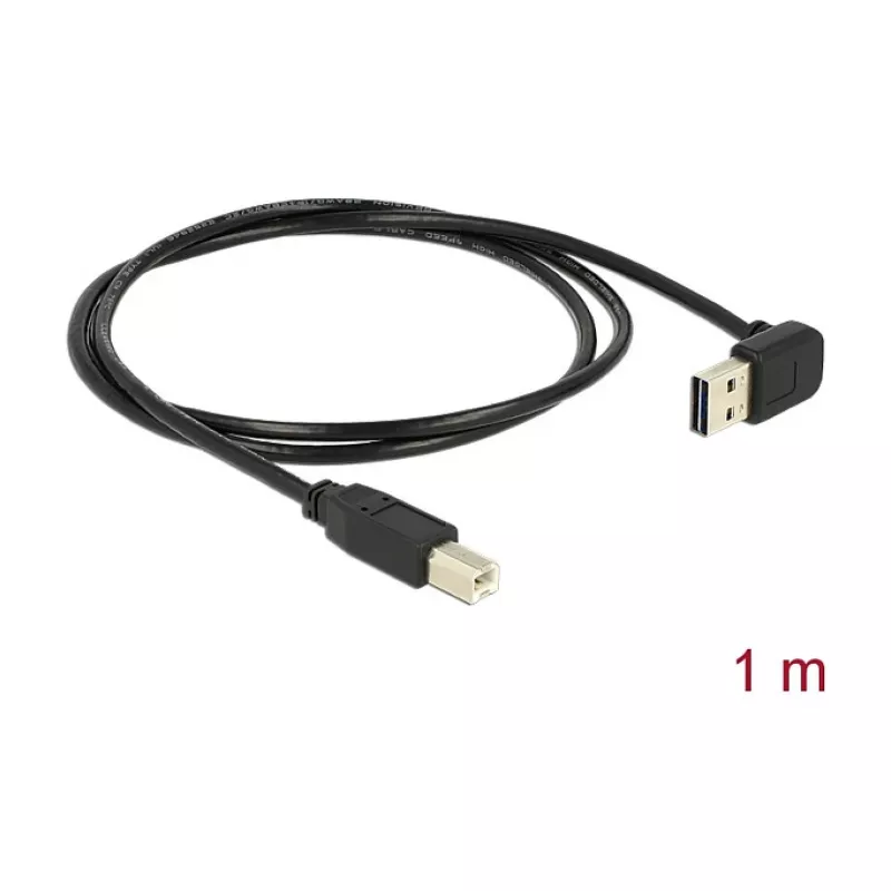 USB kábel DeLOCK 85558 USB 2.0 1 m USB A USB B čierny