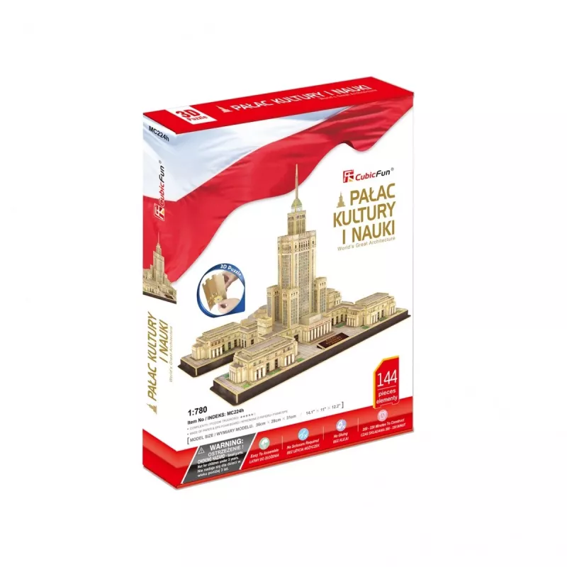 3D PUZZLE Palác kultúry a vedy, 144 ELEMENTOV