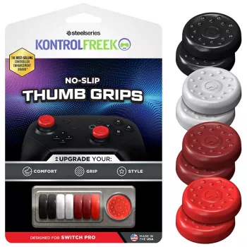 Krytka thumb grip Steelseries 1020-NP Rubber čierna červená biela