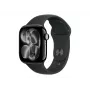 Apple Watch Series 11 GPS + Cellular 42mm puzdro z čierneho hliníka s čiernym športovým remienkom – M/L | Apple