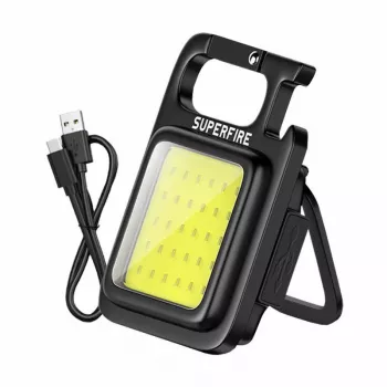 Baterka Superfire MX16 — 600 lm výkon, vstavaná 500-mAh batéria, USB-C nabíjanie