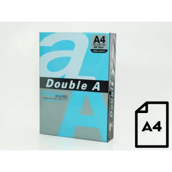 Farebný papier Double A, 80g, A4, 500 listov, tmavomodrá