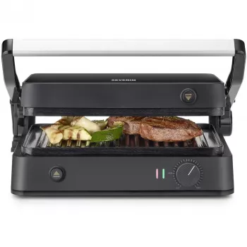 Kontaktný gril Severin KG 2398 čierna biela 1800W 300x220mm