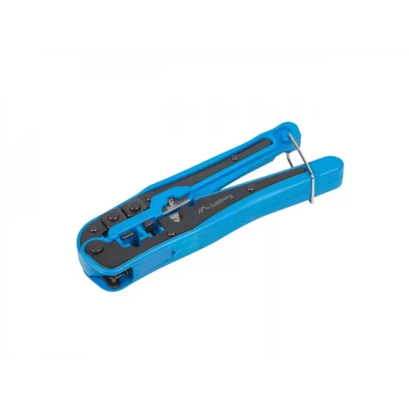 Lanberg NT-0202 Krimpovacie kliešte pre RJ45/RJ12/RJ11, čierna/modrá