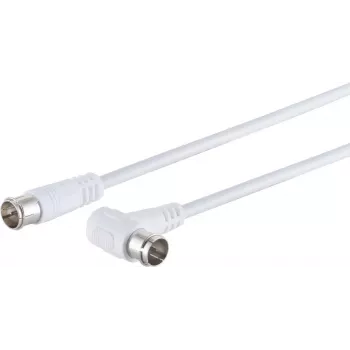 ShiverPeaks S/CONN 80113-128 satelitný prepojovací kábel, uhlová zástrčka F-Quick na zástrčku F-Quick, 2,5 m, biely