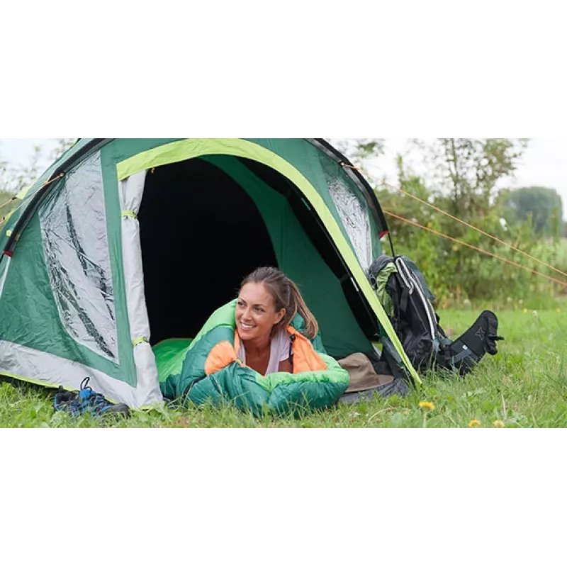 Kupolový/iglú stan COLEMAN Kobuk Valley 4 Plus — 4-osobový, pevné tyče, zelený