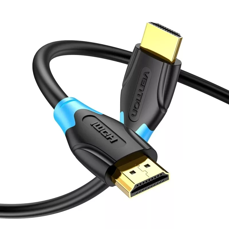 HDMI kábel Vention AACBN 15 m, HDMI Type-A na Type-A, HDMI 2.0, 18 Gbit/s, ARC, pozlátené kontakty, čierny