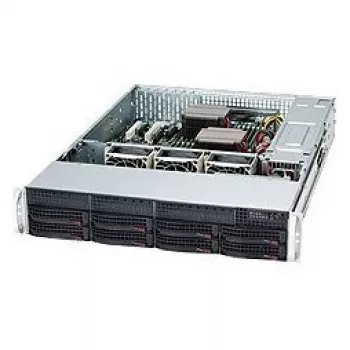 Super Micro Supermicro SC825 TQC-600LPB - Rack Mount 2U - E-ATX - SATA/SAS - Hot-Swap 600 Watt - čierna (CSE-825TQC-600LPB)
