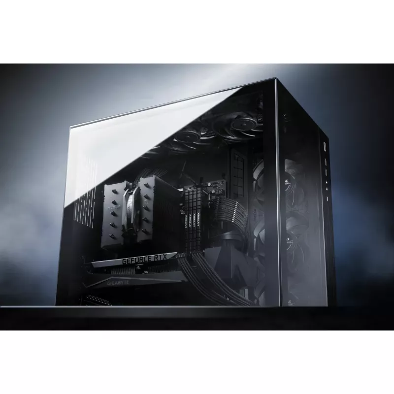 Noctua NH-D12L chromax.black vzduchový chladič CPU, 120 mm, hliník, čierny, 450–2000 RPM, 22,6 dBA