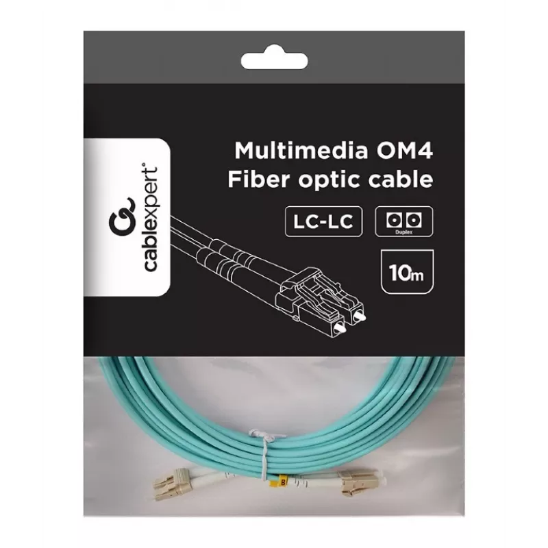 Gembird multimódový duplex OM4 50/125 optický kábel LC/LC 10 m