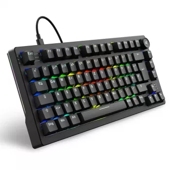Sharkoon SGK25 klávesnica Home USB QWERTZ nemecká čierna 75% RGB LED