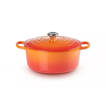 Le Creuset 21177280902430 6,7 L okrúhly hrniec oranžová, červená