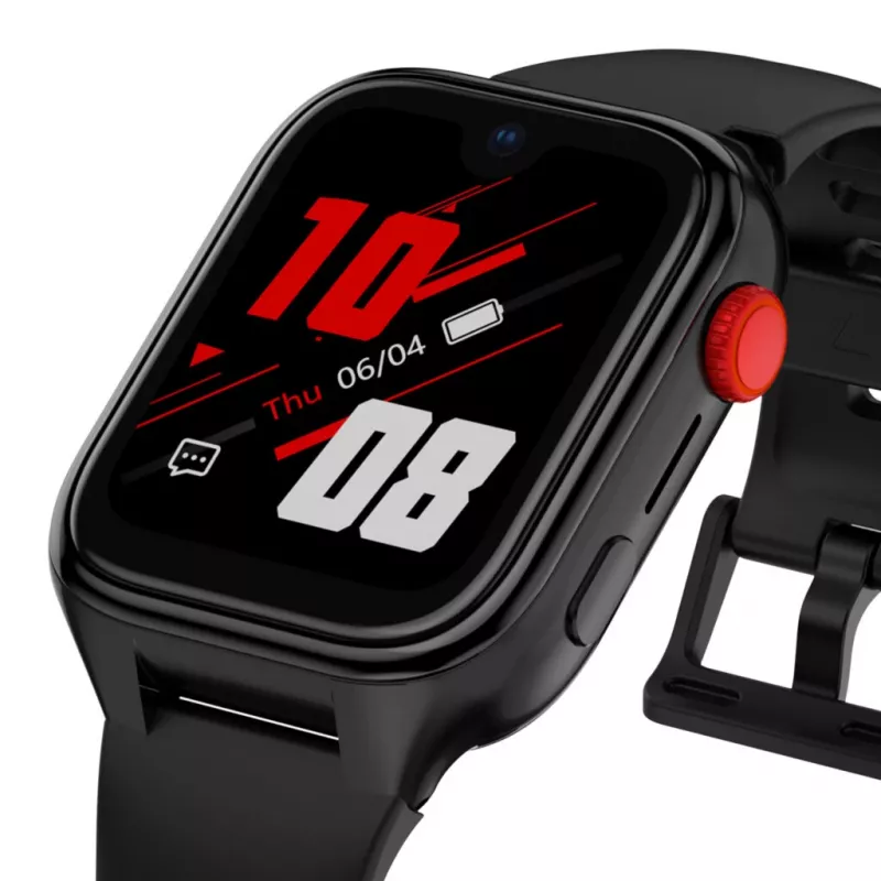 Smartwatch Stelio ST-SWJ102-BK Junior Pro AI 4G čierne – detské wearable zariadenie s 4G konektivitou
