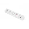 LANBERG PS0-05E-0150-W 1,5 m biela 5-násobná 230V Lanter predlžovací kábel z plnej medi