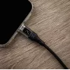 Fixed | Kábel USB-C/USB-C s displejom, podpora PD, 2m, USB 2.0, 100W | FIXDD-CC2-BK