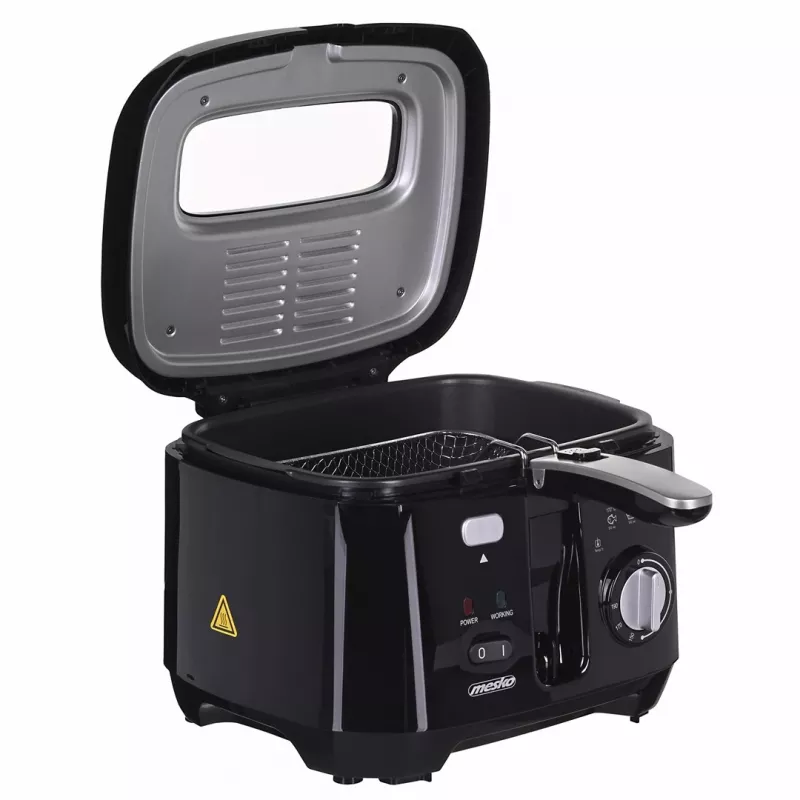Fritéza Mesko Home MS 4908 Single 2,5 l 1800 W čierna sivá