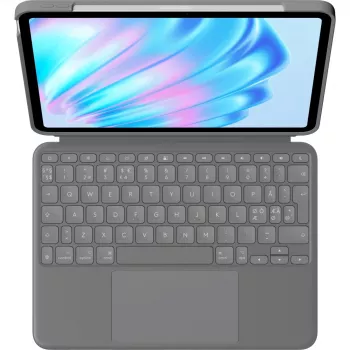 Logitech Combo Touch klávesnica QWERTY dánska fínska nórska švédska Smart Connector sivá